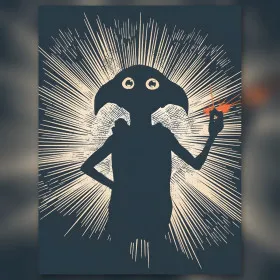 Vrije Dobby elf diamond painting canvas glinsterende steentjes magische gloed