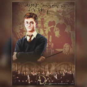 Harry Potter Dumbledore's Army diamond painting finished canvas shiny rhinestones artwork