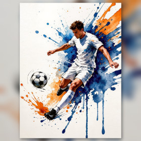Frappe Explosive Style Aquarelle