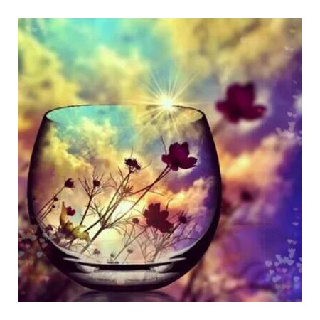  Glanzglas Diamond Painting Glaswaren