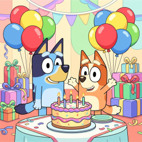 Bluey and Bingo Birthday Party Celebration