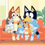 Family Hug on the Couch