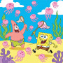 SpongeBob and Patrick Jellyfishing in Bikini Bottom