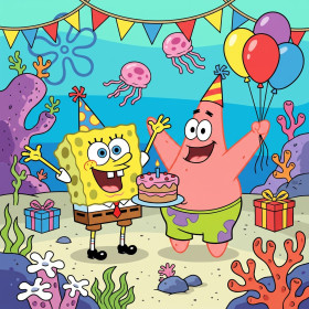 SpongeBob and Patrick Underwater Birthday Party