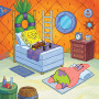 SpongeBob e Patrick dormono nell'ananas