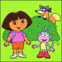 Dora Boots e Swiper nel cespuglio