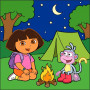 Dora et Babouche en camping sous les étoiles