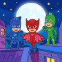 Catboy Owlette and Gekko on the Rooftops