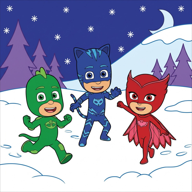 Yoyo Bibou et Gluglu dans la neige