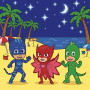 Catboy Owlette and Gekko at the Beach Under Stars