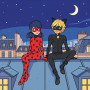 Ladybug and Cat Noir Stargazing on a Rooftop
