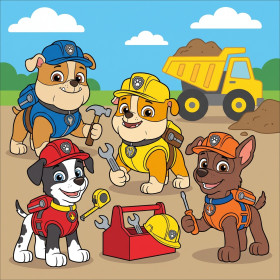 Rubble and His Construction Crew with Tools