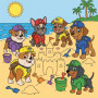Rubble and Crew Building a Sandcastle at the Beach