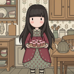 Pink Cupcakes in the Cozy Kitchen