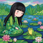 Gorjuss Girl by the Pond