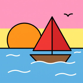 Red Sail Sunset