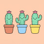 Cactus Sorridenti in Vaso