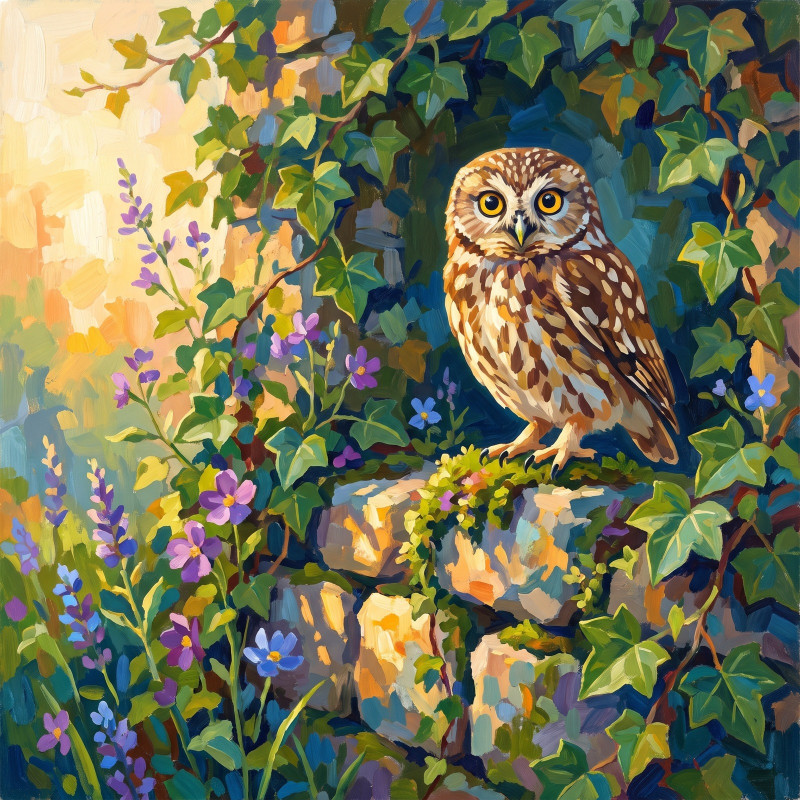 Chouette aux yeux d’or