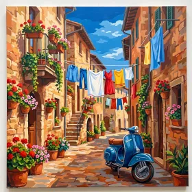 Ruelle italienne ensoleillée