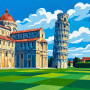 Pisa Tower and Cathedral