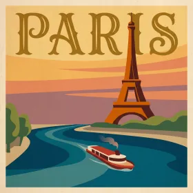 Paris au Coucher du Soleil