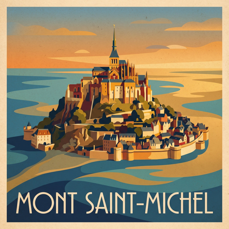 Golden Hour at Mont Saint-Michel