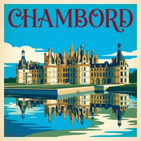 Reflet du Château de Chambord