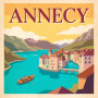 Türkisfarbener See von Annecy