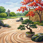 Giardino Zen con Acero Rosso