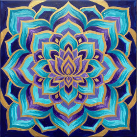 Golden Lotus Mandala