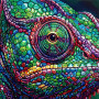 Chameleon Turret Eye and Mosaic Scales