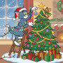 Tom e Jerry decorano l'albero di Natale