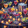 Twilight Cocktail Table with Fairy Lights
