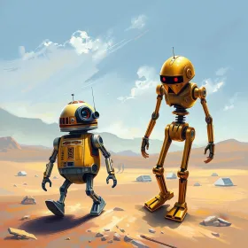 Droid Duo in Desert Sun