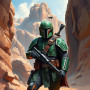 Chasseur en armure verte