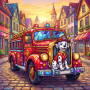 Brave Fire Pup Rescue Truck
