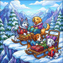 Snowy Mountain Pup Sled Rescue