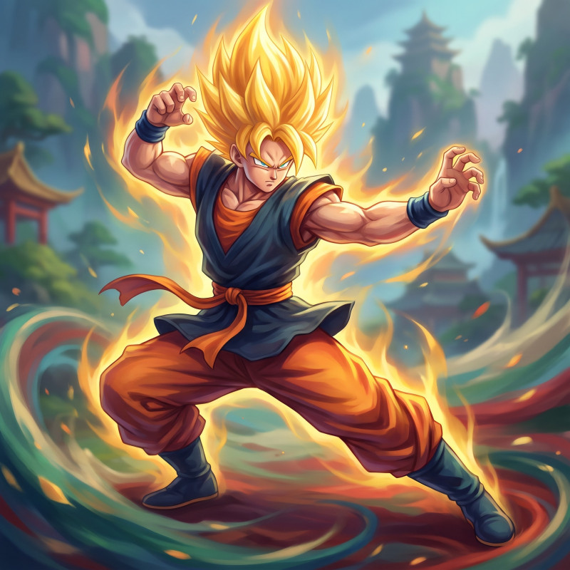 Golden Aura Martial Artist