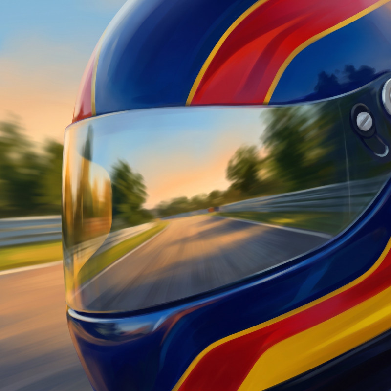Helm met Reflecterend Circuit