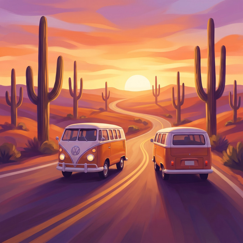 Sunrise Desert Camper Van