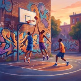 Graffiti Court Street Ballers