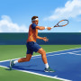 Powerful Forehand Under Blue Sky