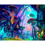  Le Village Champignon Psychédélique Diamond Painting Forêt