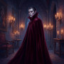 Vampire Count in Candlelit Hall