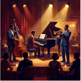 Midnight Jazz Trio in Warm Club Light