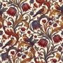 Snakeshead Floral Red Blue Gold
