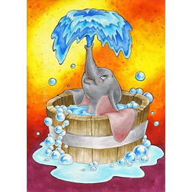  Dumbo: Ora del bagno Diamond Painting Disney