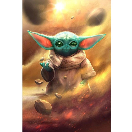  Baby Yoda La Force de la Mignonnerie Diamond Painting Disney