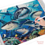  The Smiling Shark Family Diamond Painting Fish