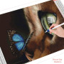  Le Reflet du Papillon Diamond Painting Chats